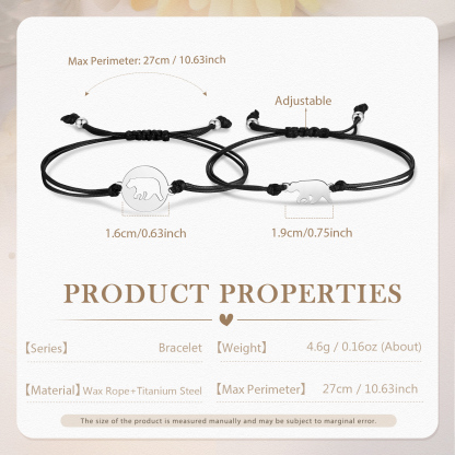 2PCS Braccialetto orso regalo per scuola bambino