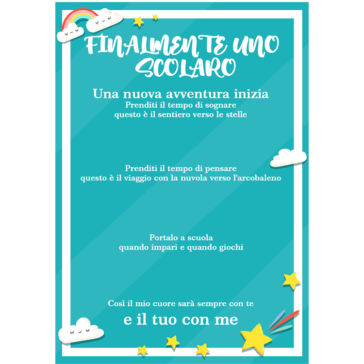 3PCS Collana colorato acrobaleno stella e cuore Tornare a Scuola regalo per amica