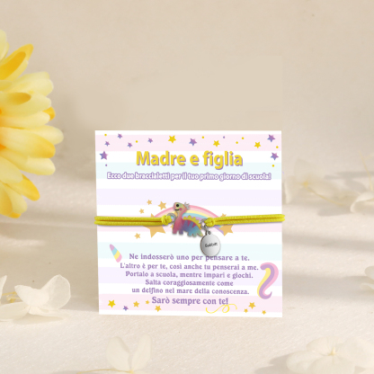 [Copy]Braccialetto/Fasce per i capelli con dinosauro 1 nome personalizzato regalo per i bambini