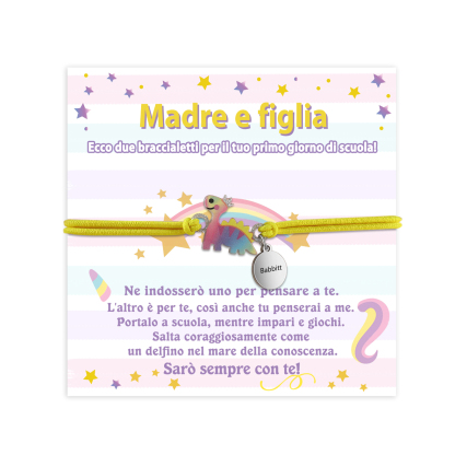 [Copy]Braccialetto/Fasce per i capelli con dinosauro 1 nome personalizzato regalo per i bambini