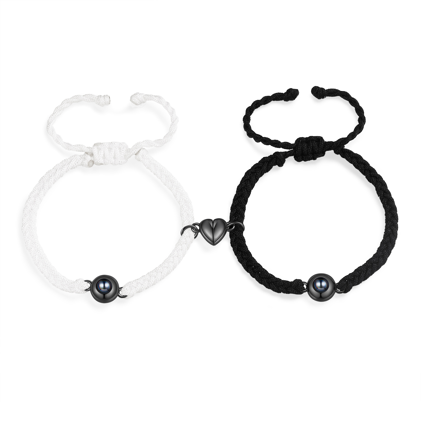 Personalised Projection Photo Bracelet – Customised with 1 Photo and Heart Design, Available in 3 Styles – Valentine’s Day Gift for Couple | Jessemade