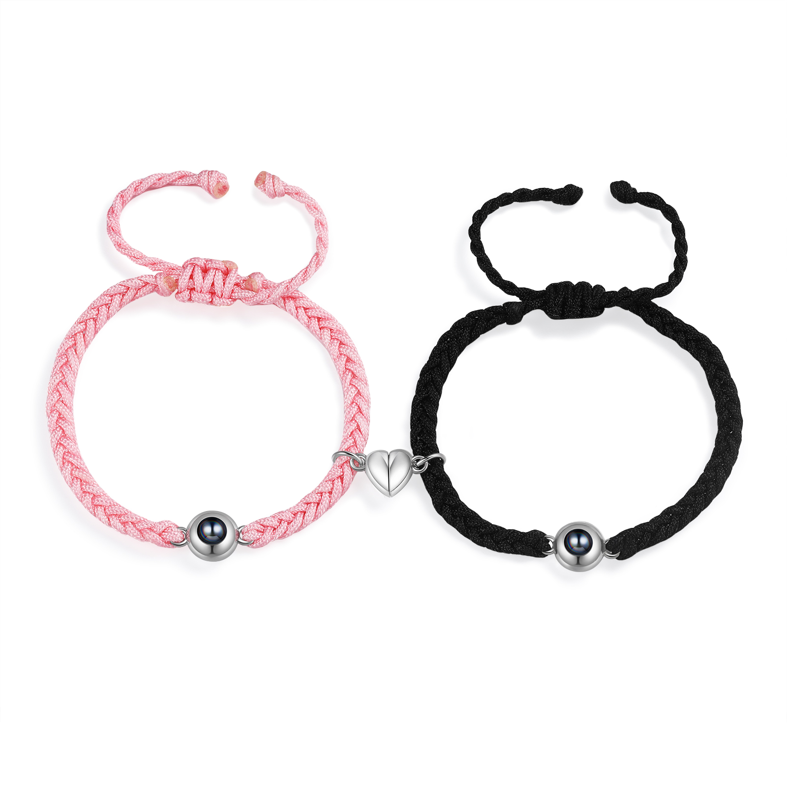 Personalised Projection Photo Bracelet – Customised with 1 Photo and Heart Design, Available in 3 Styles – Valentine’s Day Gift for Couple | Jessemade