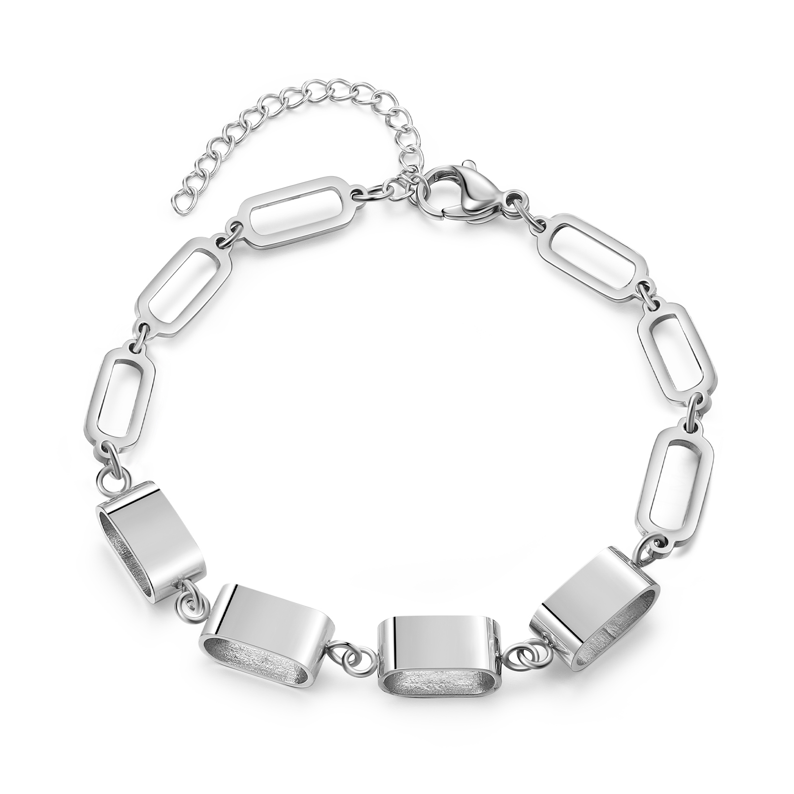 Bracciale Uomo Personalizzato – Incisione 4 Nomi | Regalo Speciale per Papà, Nonno, Marito e Fratello | Jessemade