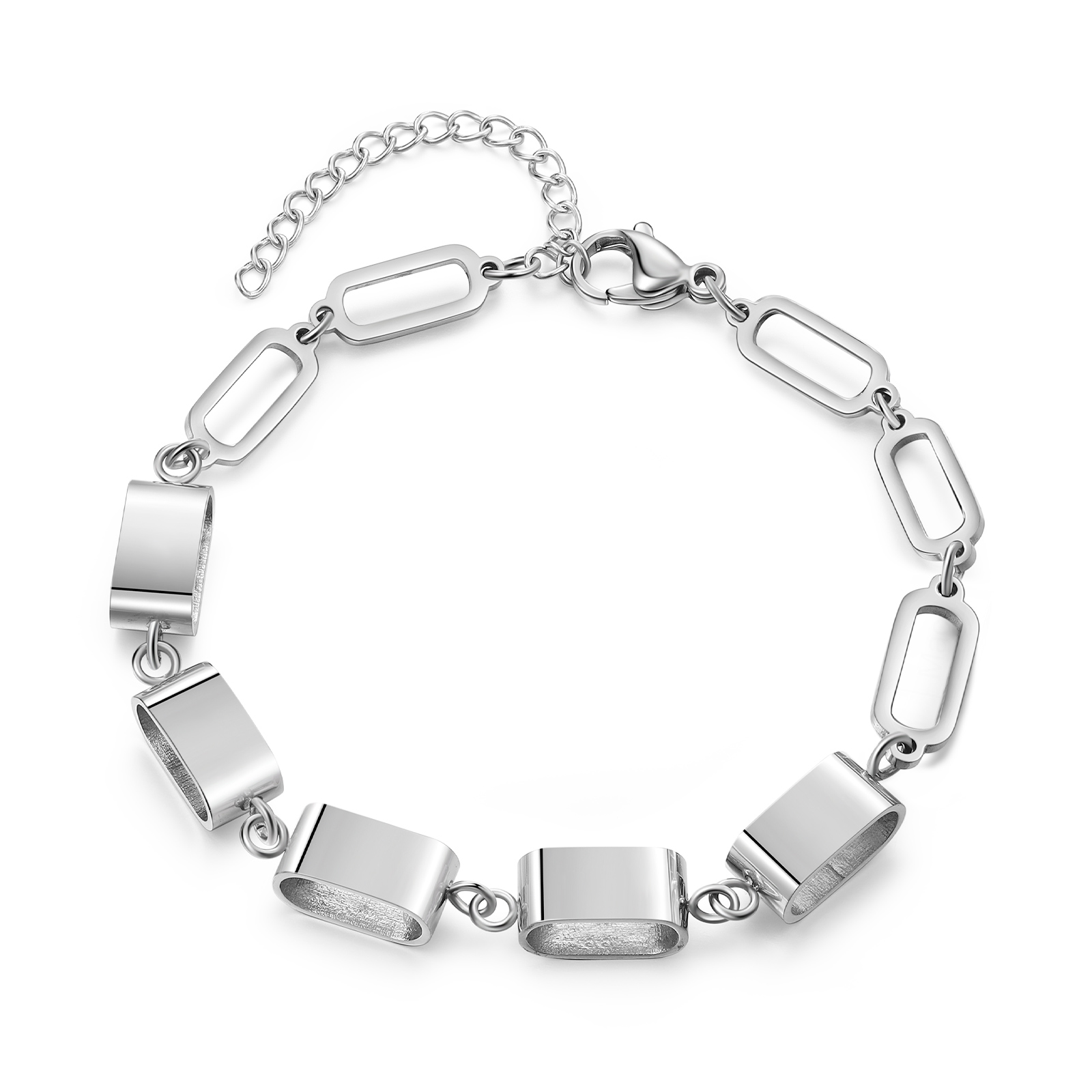 Bracciale Uomo Personalizzato – Incisione 5 Nomi | Regalo Speciale per Papà, Nonno, Marito e Fratello | Jessemade