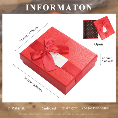 Portafoglio squisita scatola regalo Rosso, oro e marrone tre colori opzionali | Jessemade