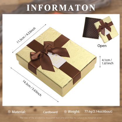 Portafoglio squisita scatola regalo Rosso, oro e marrone tre colori opzionali | Jessemade