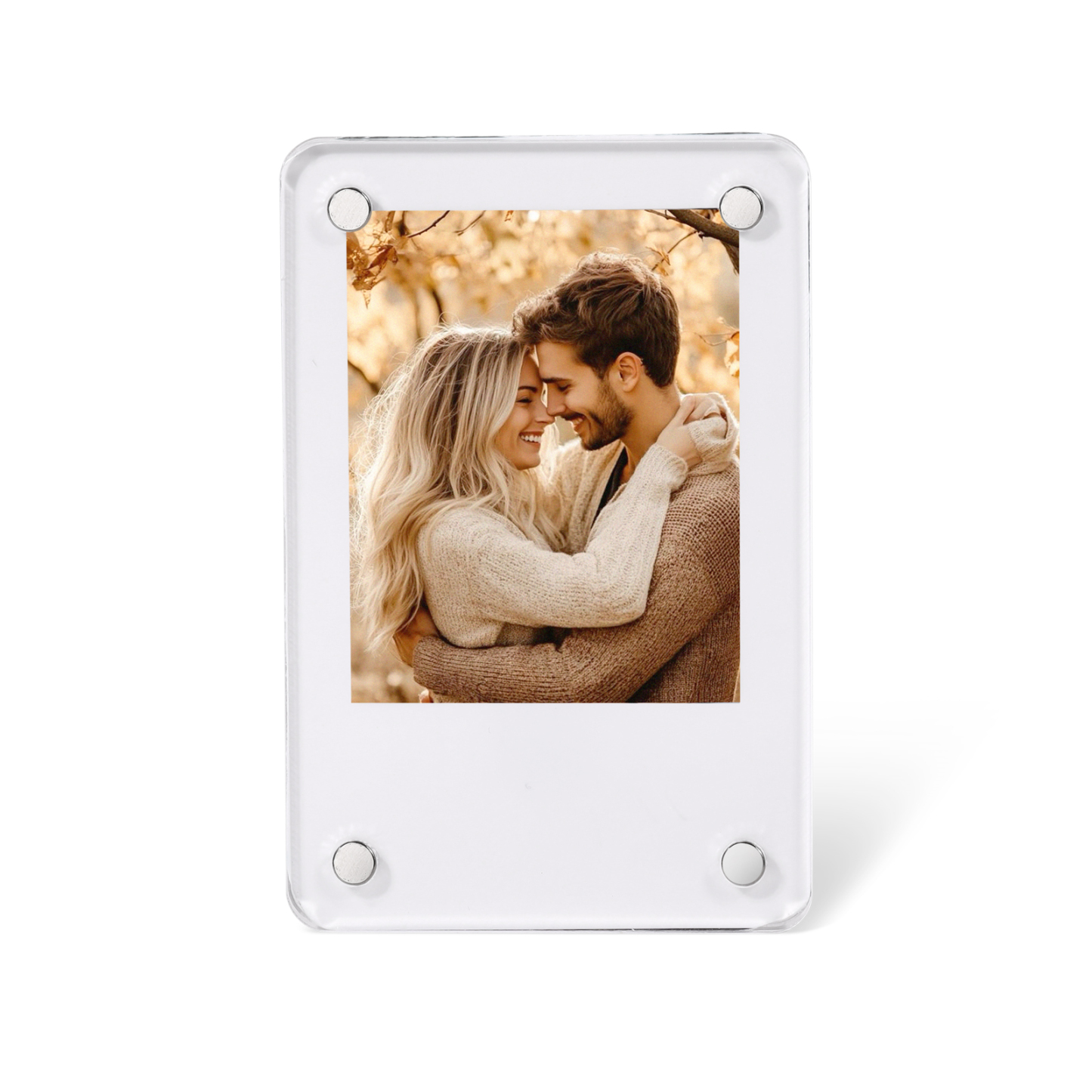 Portafoto Personalizzato per Auto - Clip per Parasole con 1 Foto - Elegante Decorazione da Auto - Regalo di San Valentino per Lei/Lui | Jessemade