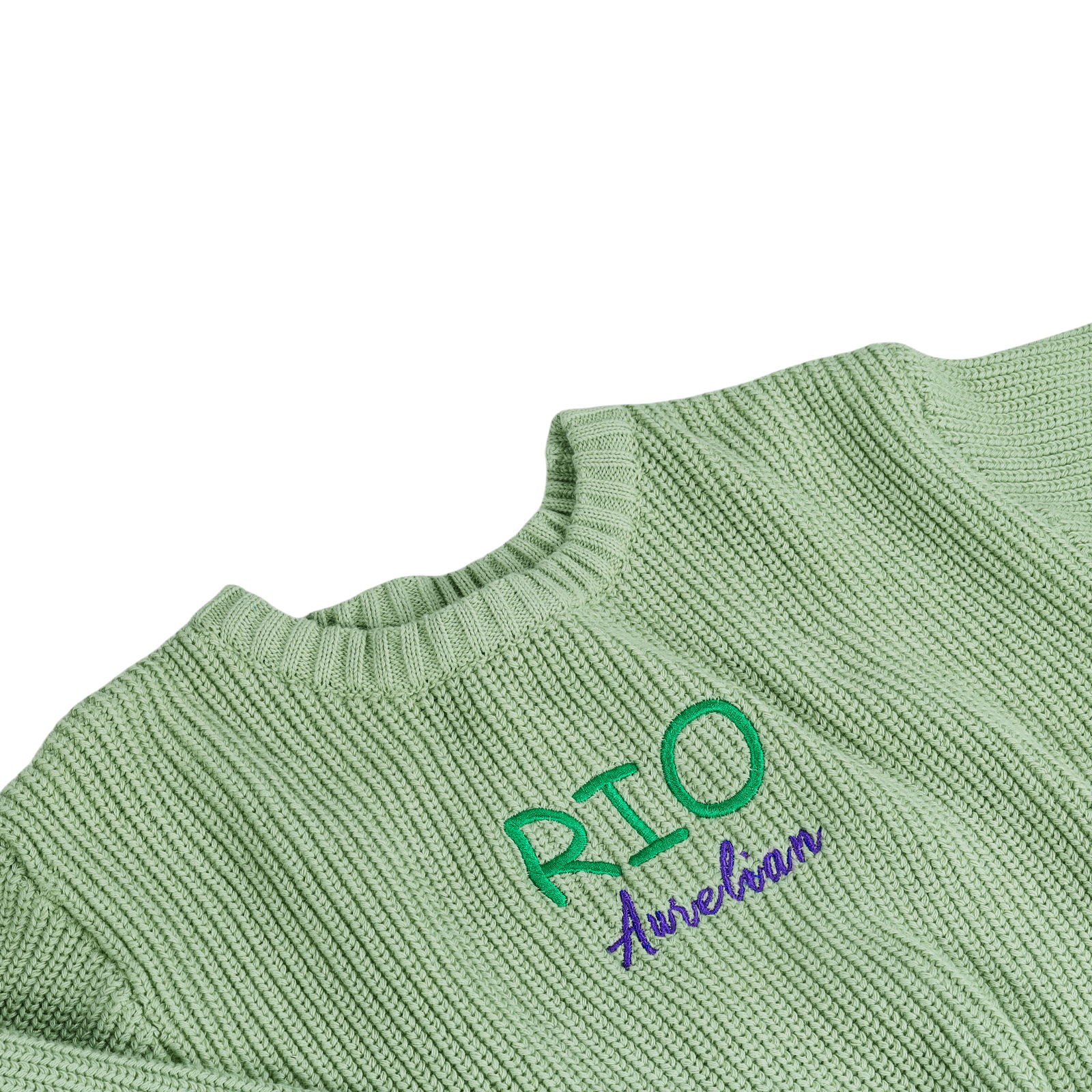 Maglioncino Verde per Bambini Personalizzato - 2 Nomi Ricamati, Morbido Materiale in Cotone, Disponibile in Vari Colori e Taglie - Regalo Perfetto per Bambini | Jessemade