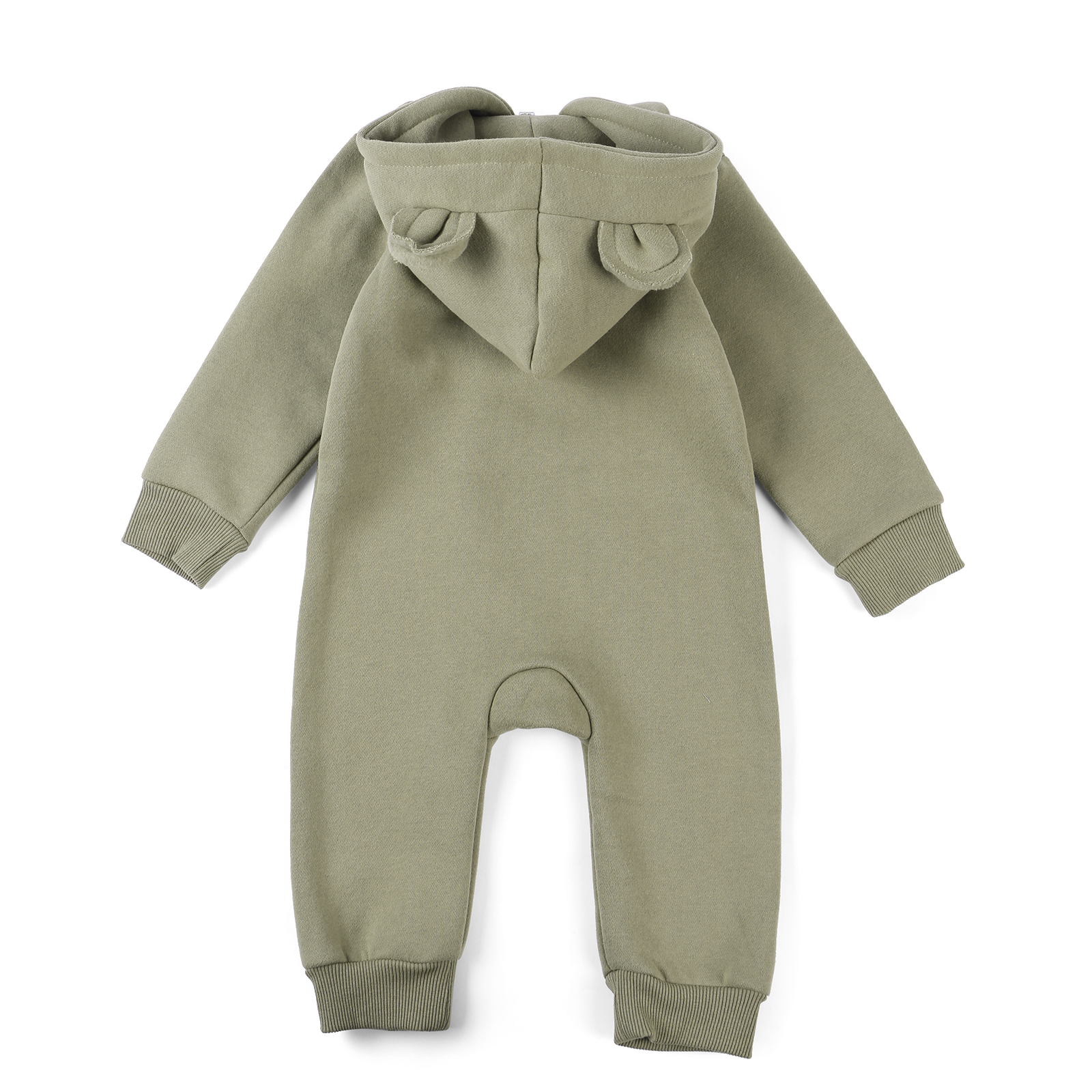 Tutina Verde in Cotone per Bambino con Cappuccio Carino - Personalizzabile con Nome, Disponibile in Varie Taglie - Regalo Perfetto per Neonati | Jessemade