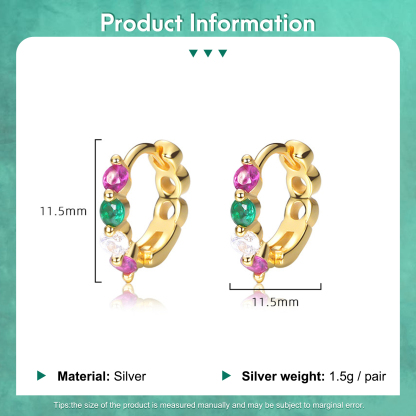 Orecchini Eleganti con Gemme in Argento 925 – Regalo Raffinato per Donna