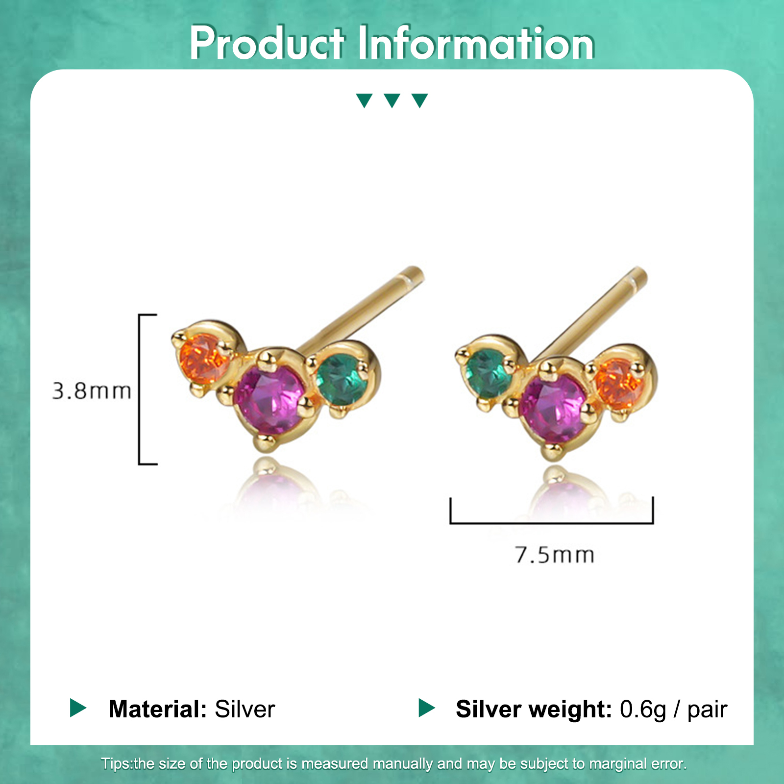 Orecchini Eleganti con Gemme in Argento 925 – Regalo Raffinato per Donna