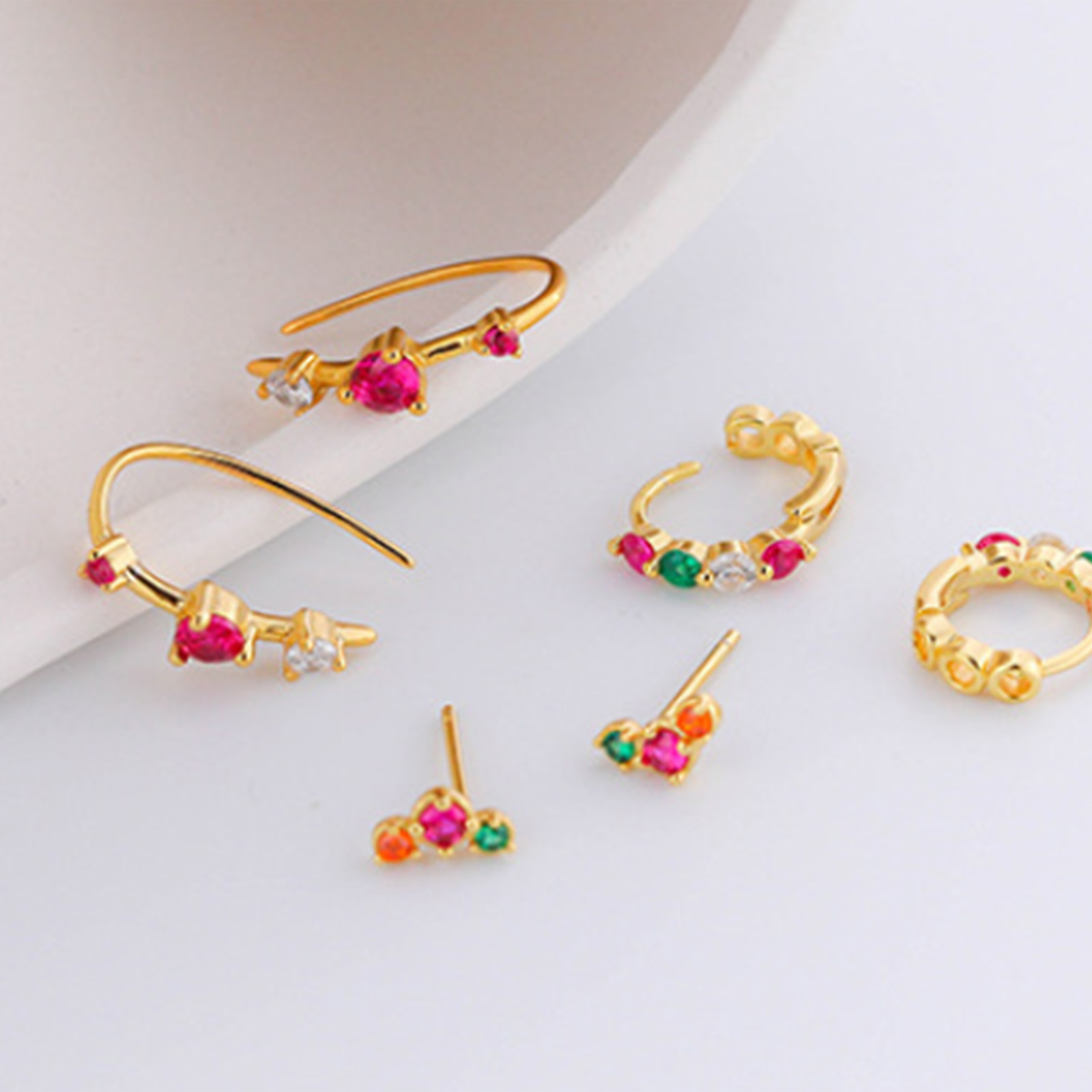 Orecchini Eleganti con Gemme in Argento 925 – Regalo Raffinato per Donna