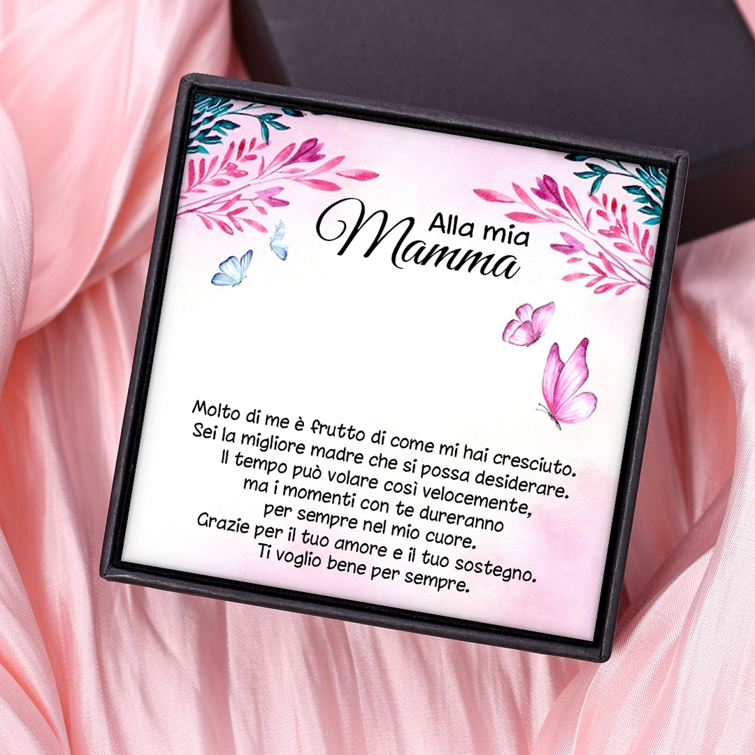 Portafoglio in Pelle PU per Donna Personalizzabile con Nome e Fiore di Nascita & Portachiavi con 1 Nome e Testo - Set Regalo con Scatola per la Mamma | Jessemade