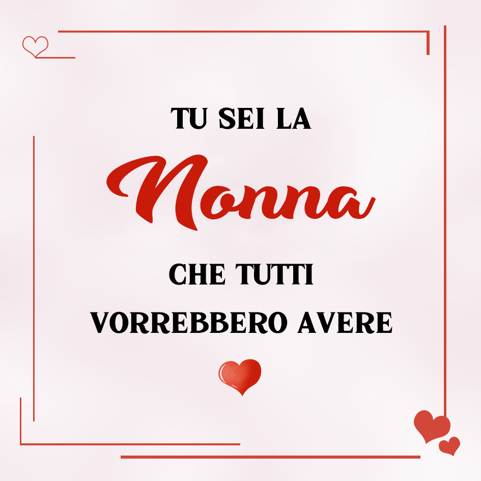 Carta regalo per mia nonna