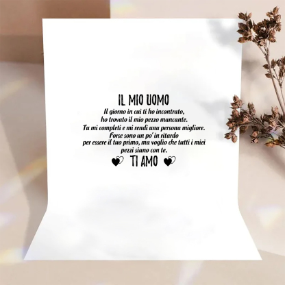 Buono regalo per il mio uomo per coppie