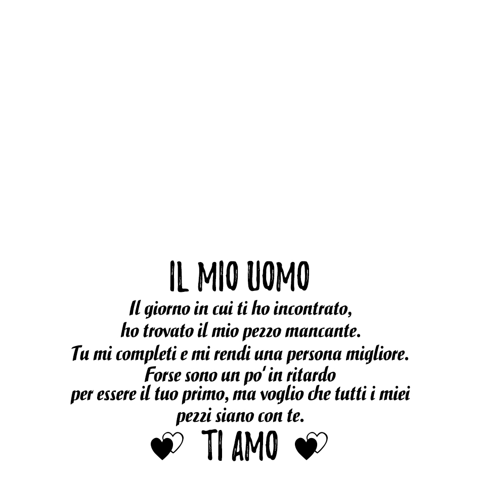 Buono regalo per il mio uomo per coppie