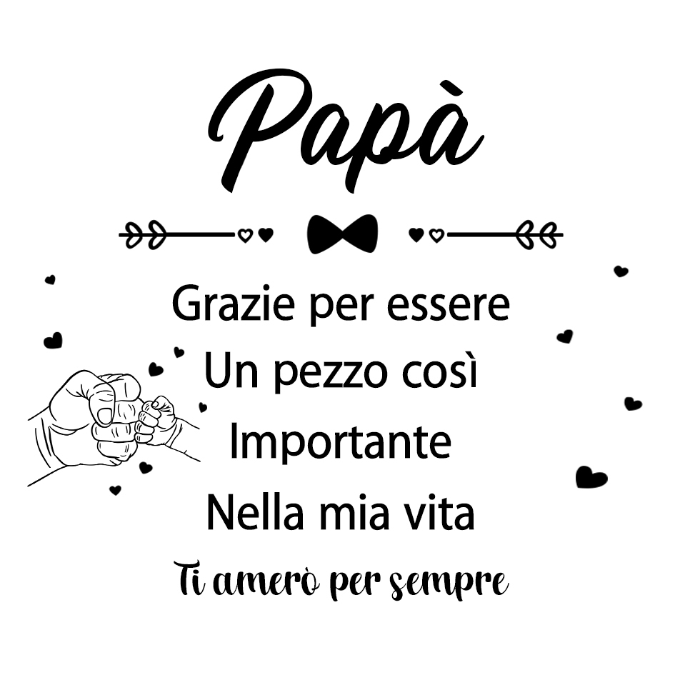 Jessemade IT Carta All'Uomo della mia Vita per coppia