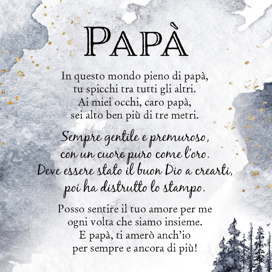 Bellissima cartolina per papà