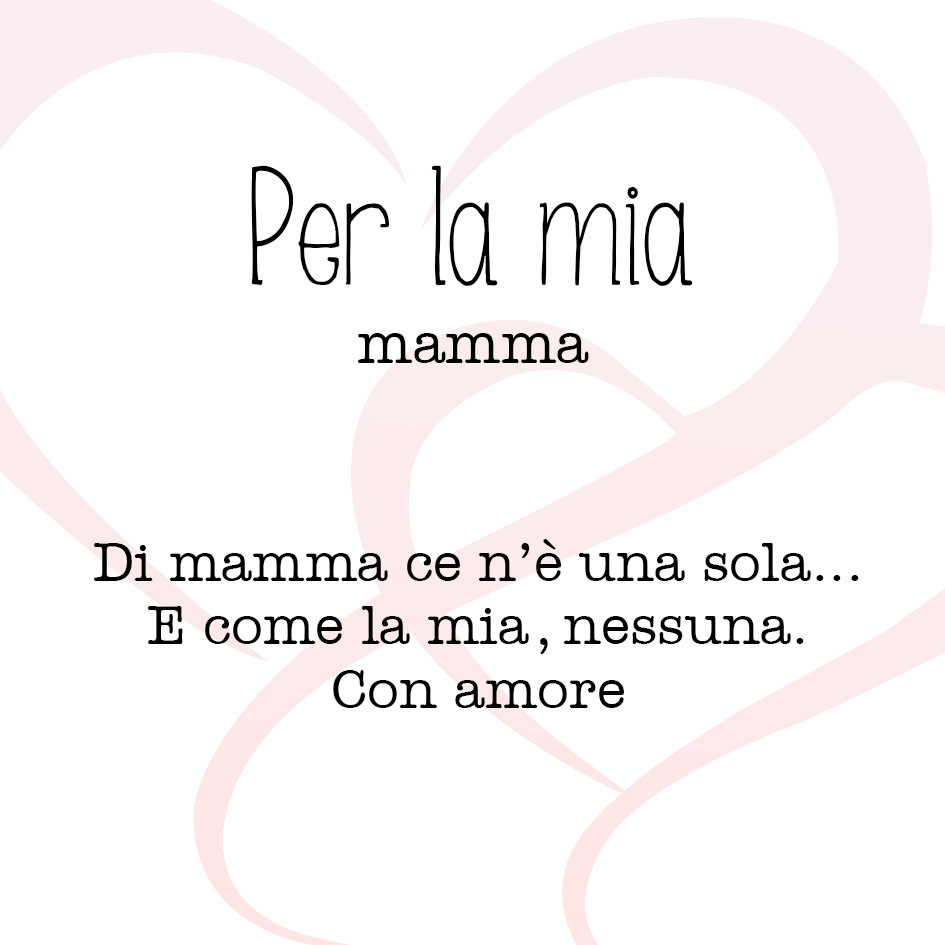 Festa della Mamma Carta regalo per mia mamma