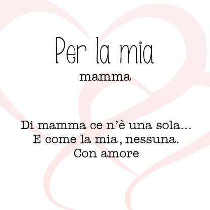 Jessemade IT Carta regalo per mia mamma