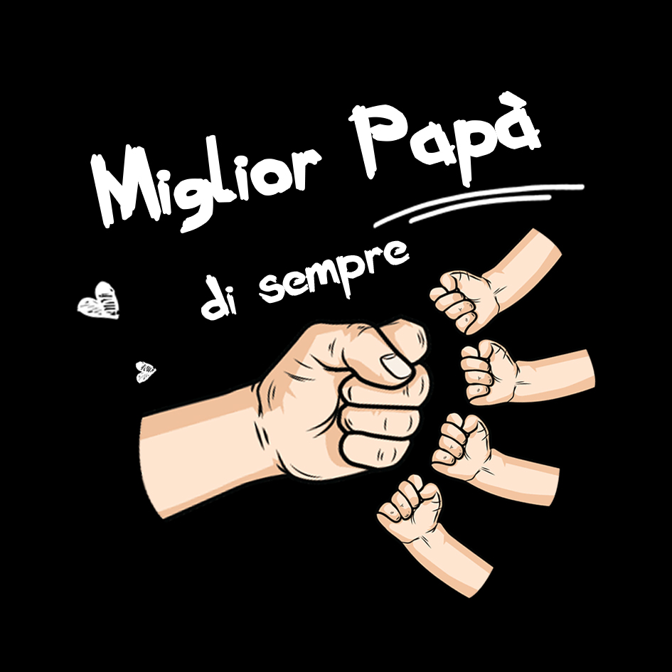 Biglietto regalo per papà con pugno a pugno