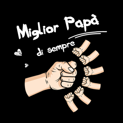 Biglietto regalo per papà con pugno a pugno