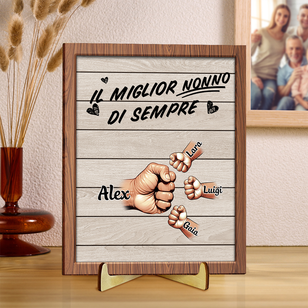 Regalo personalizzato: migliore targa in legno Miglior Nonno d'Australia | Jessemade