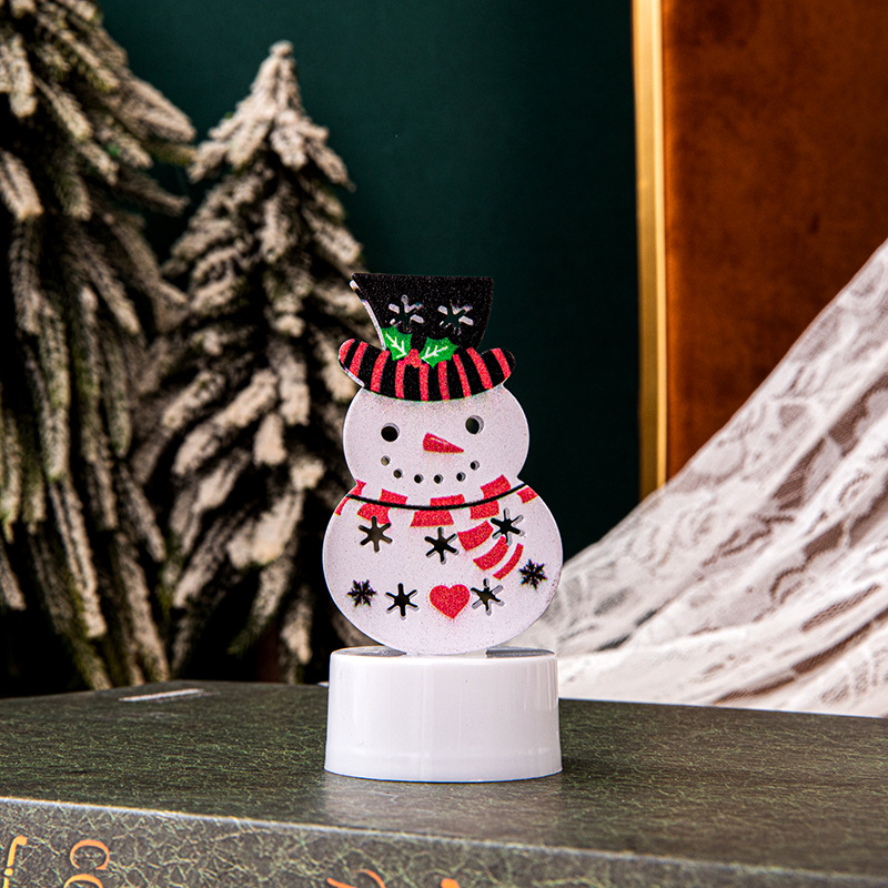 Jessemade Candela Elettronica Natalizia con Pupazzo di Neve