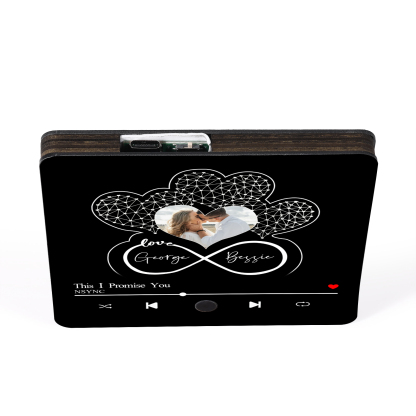 Magnete Personalizzato da Frigorifero con 1 Foto, 2 Nomi e Canzone – Regalo di San Valentino per Lei/Lui | Jessemade