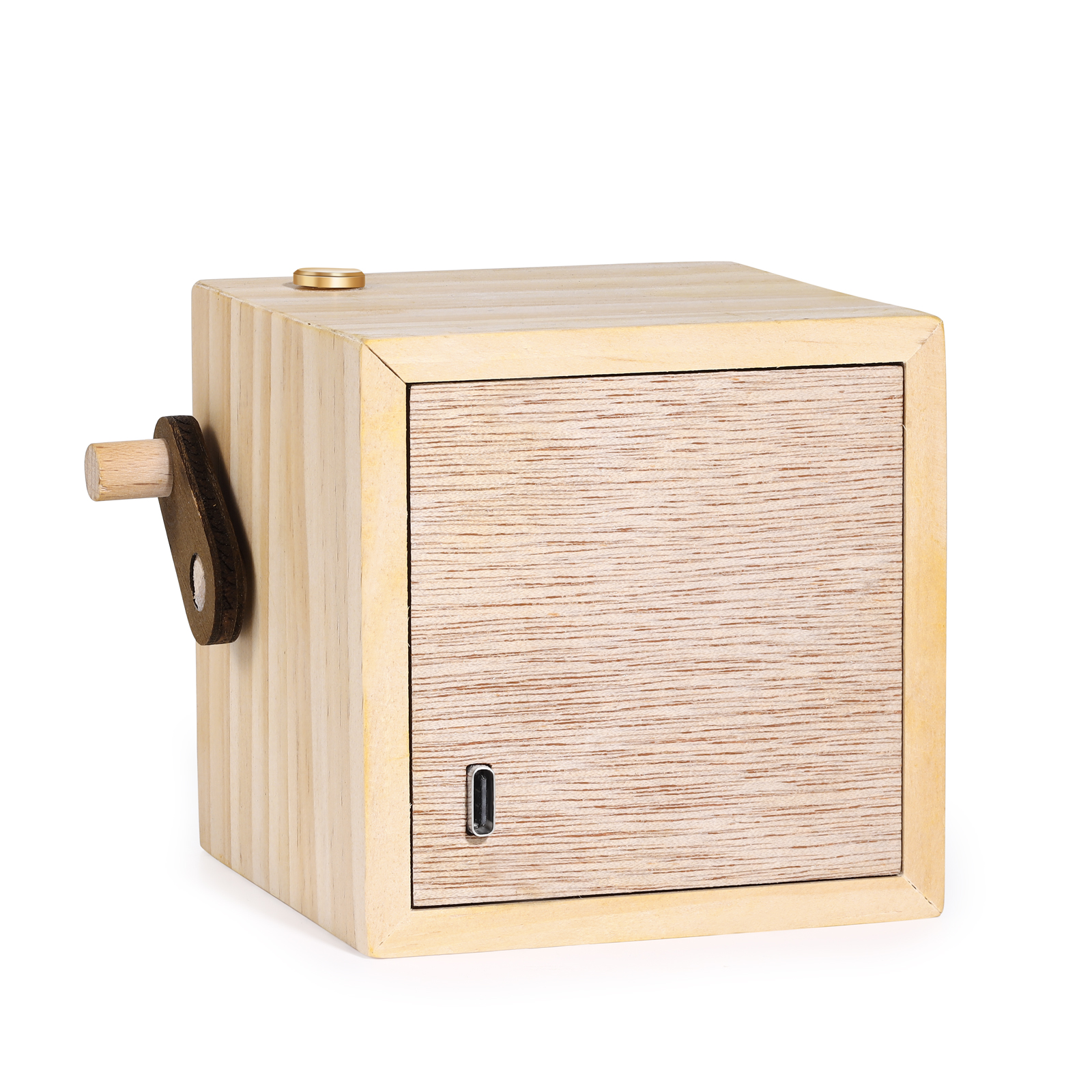 Album Fotografico Manuale Personalizzabile con 8 Foto | Disponibile in 3 Colori (Legno Naturale, Noce Scuro, Giallo) | Idea Regalo per la Famiglia e gli Amici |  Jessemade