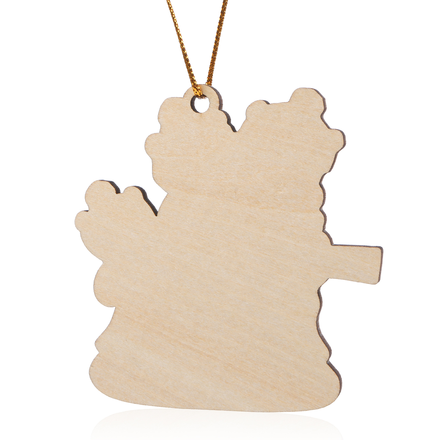 Decorazione Natalizia Personalizzata in Legno con Orsi Neri - 3 Nomi e Testo Personalizzati con Design Albero di Natale, Regalo di Natale per Famiglia | Jessemade