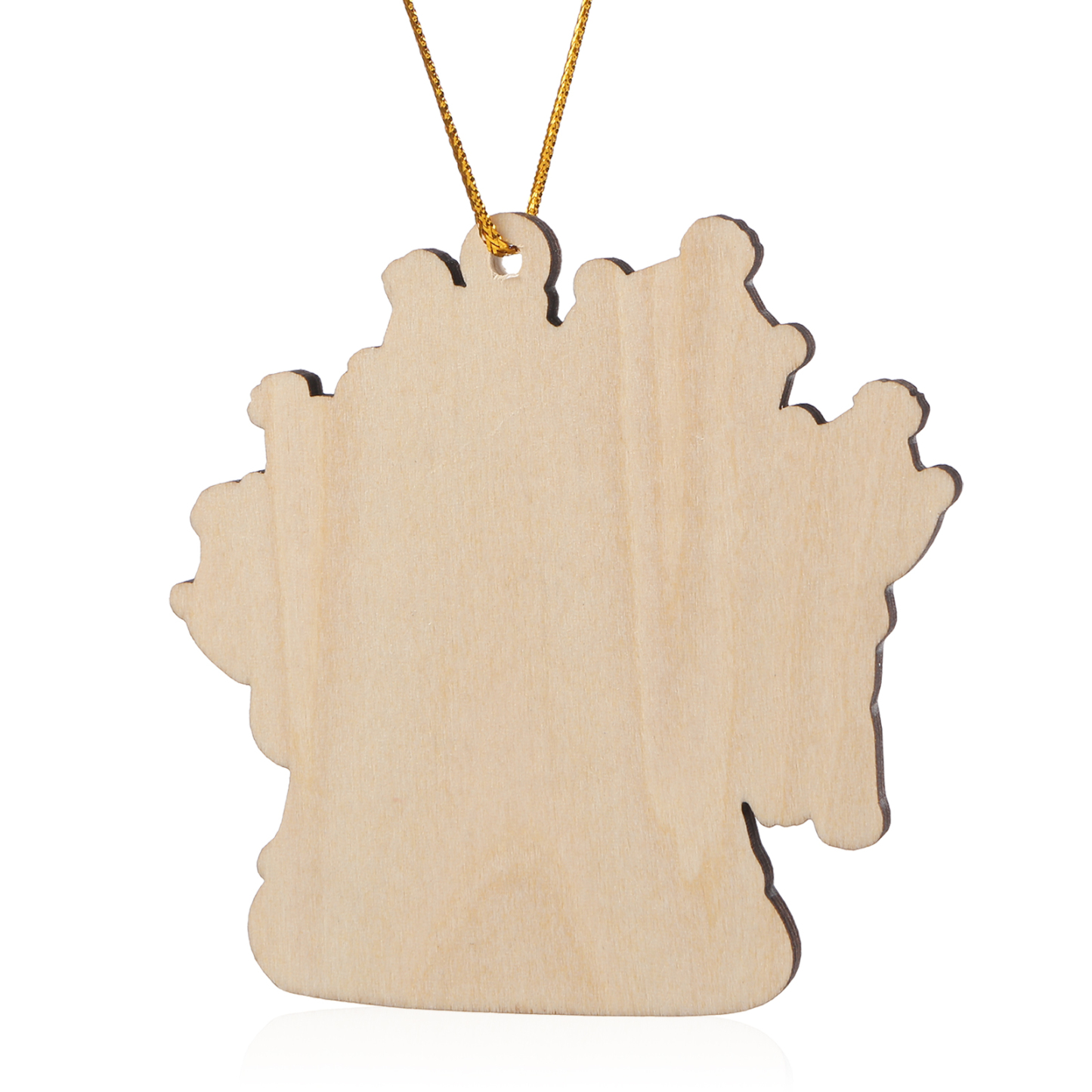 Decorazione Natalizia Personalizzata in Legno con Orsi Neri - 5 Nomi e Testo Personalizzati con Design Albero di Natale, Regalo di Natale per Famiglia | Jessemade