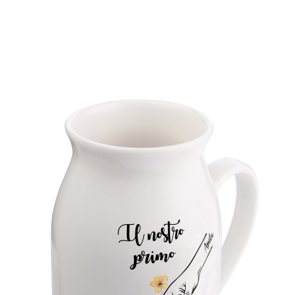 Nostro primo Natale-Vaso di ceramica mano nella mano personalizzato con 2 nomi per mamma/nonna
