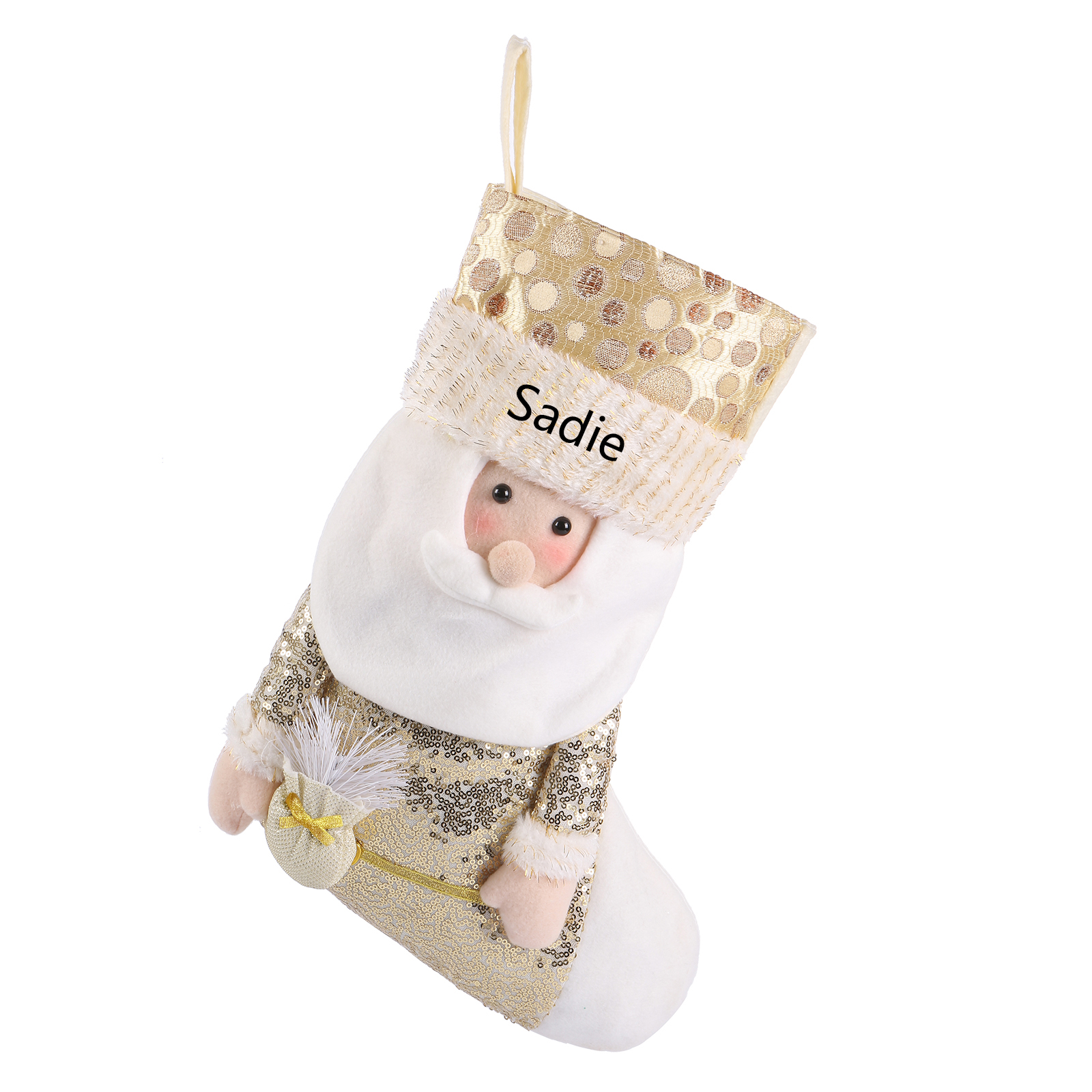 Calze di Natale Personalizzate con Babbo Natale e Renna – Un Regalo di Natale Perfetto per la Famiglia | Jessemade