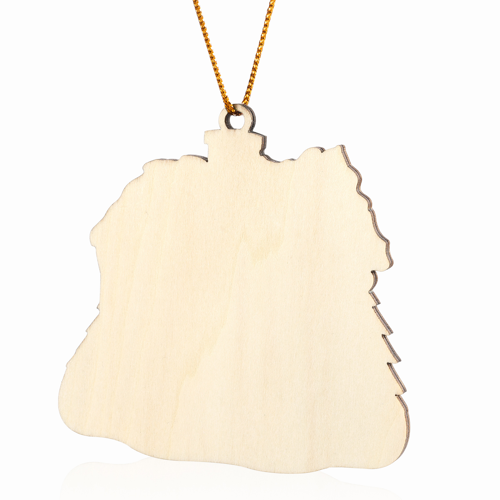 Pendente di Natale Personalizzato in legno per Famiglia 5 Nomi e 1 Testo personalizzati Decorazione Speciale