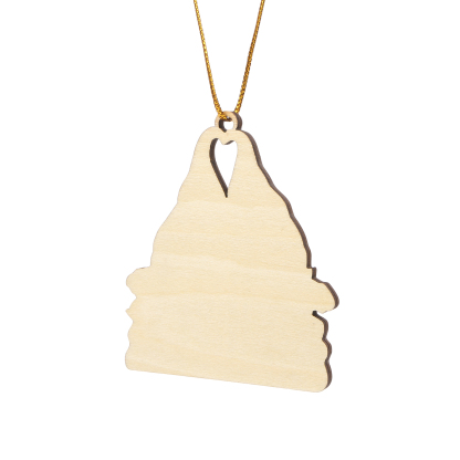 Decorazione Natalizia in Legno Personalizzata - Design Gnomi, 2 Nomi e Testo Personalizzabili, Regalo di Natale per Famiglia | Jessemade