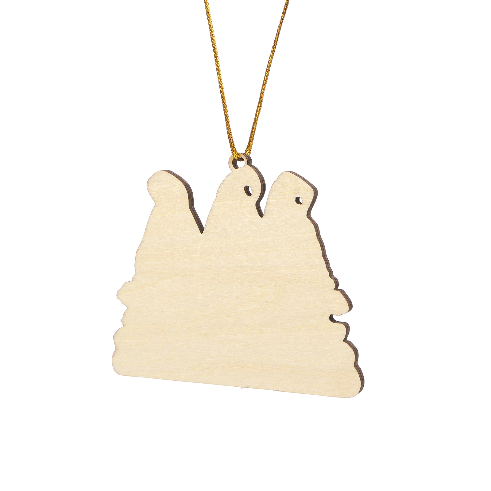 Decorazione Natalizia in Legno Personalizzata - Design Gnomi, 3 Nomi e Testo Personalizzabili, Regalo di Natale per Famiglia | Jessemade