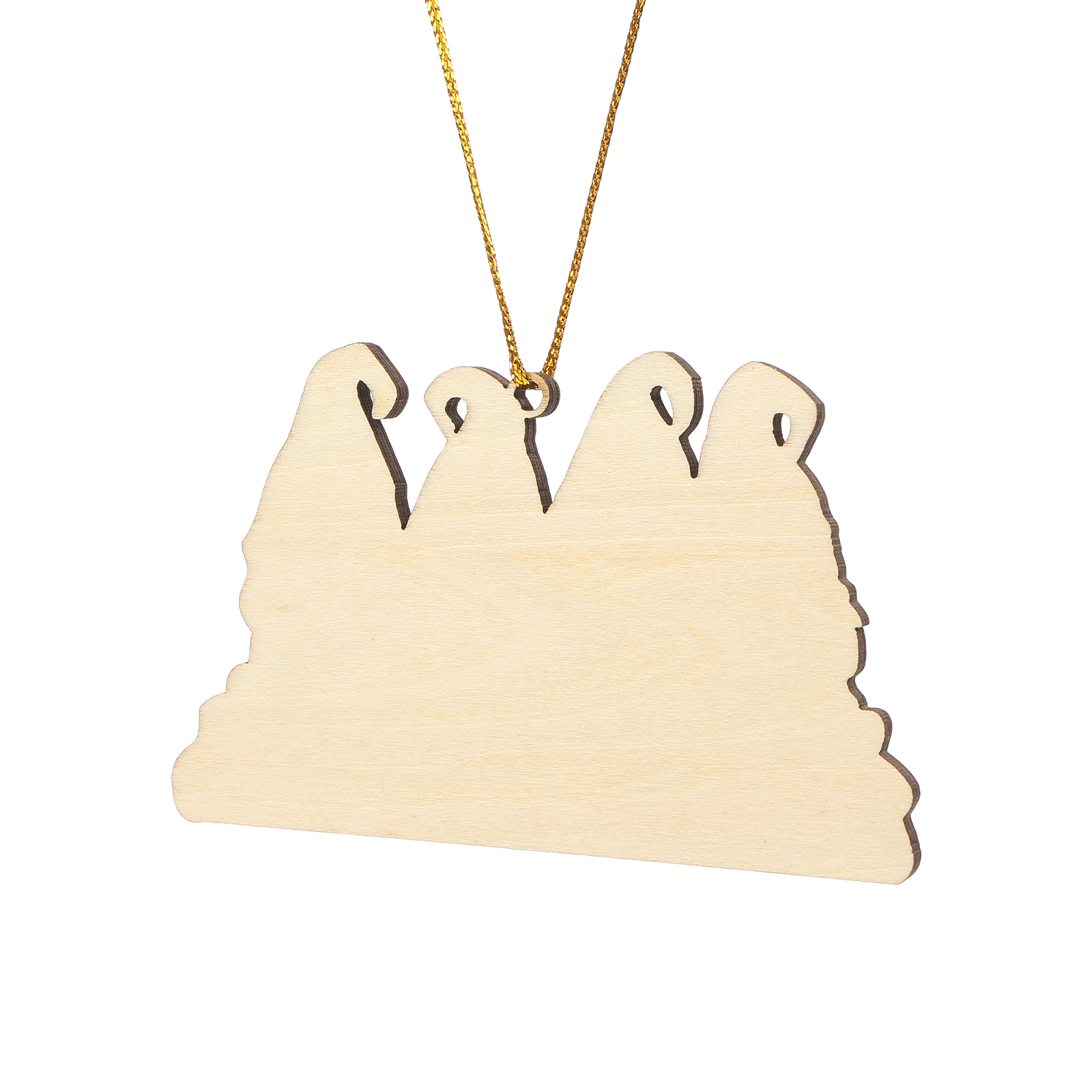 Decorazione Natalizia in Legno Personalizzata - Design Gnomi, 4 Nomi e Testo Personalizzabili, Regalo di Natale per Famiglia | Jessemade