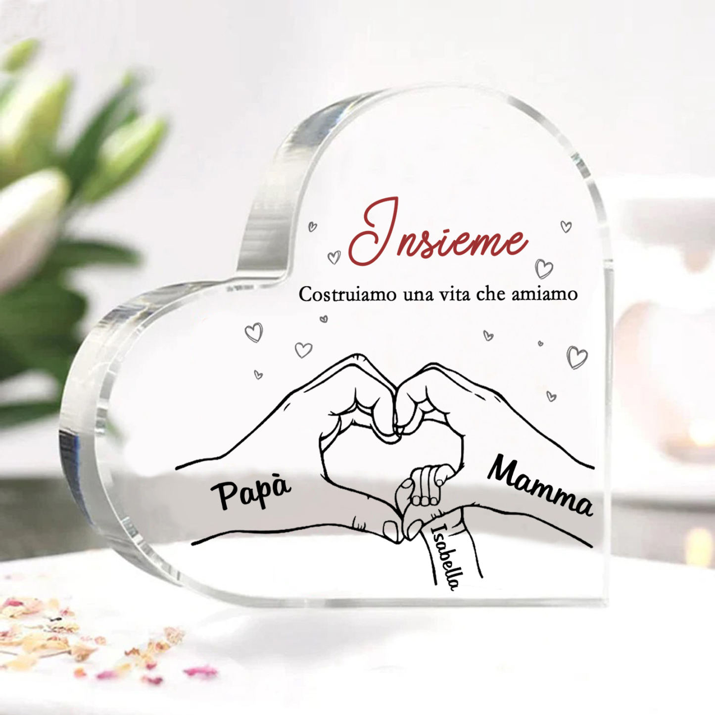 [Copy]Ornamento Commemorativo Personalizzato con Design di Cardinale, Foto, Nome e Data | Jessemade