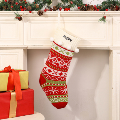 Calze di Natale Personalizzate – Materiale in Fibra Acrilica, Nome Personalizzato, 3 Design, Regalo Perfetto per la Famiglia | Jessemade