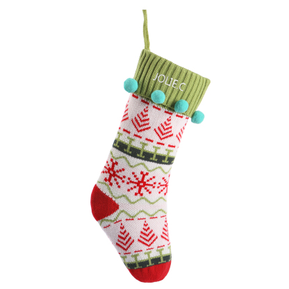 Calze di Natale Personalizzate – Materiale in Fibra Acrilica, Nome Personalizzato, 3 Design, Regalo Perfetto per la Famiglia | Jessemade