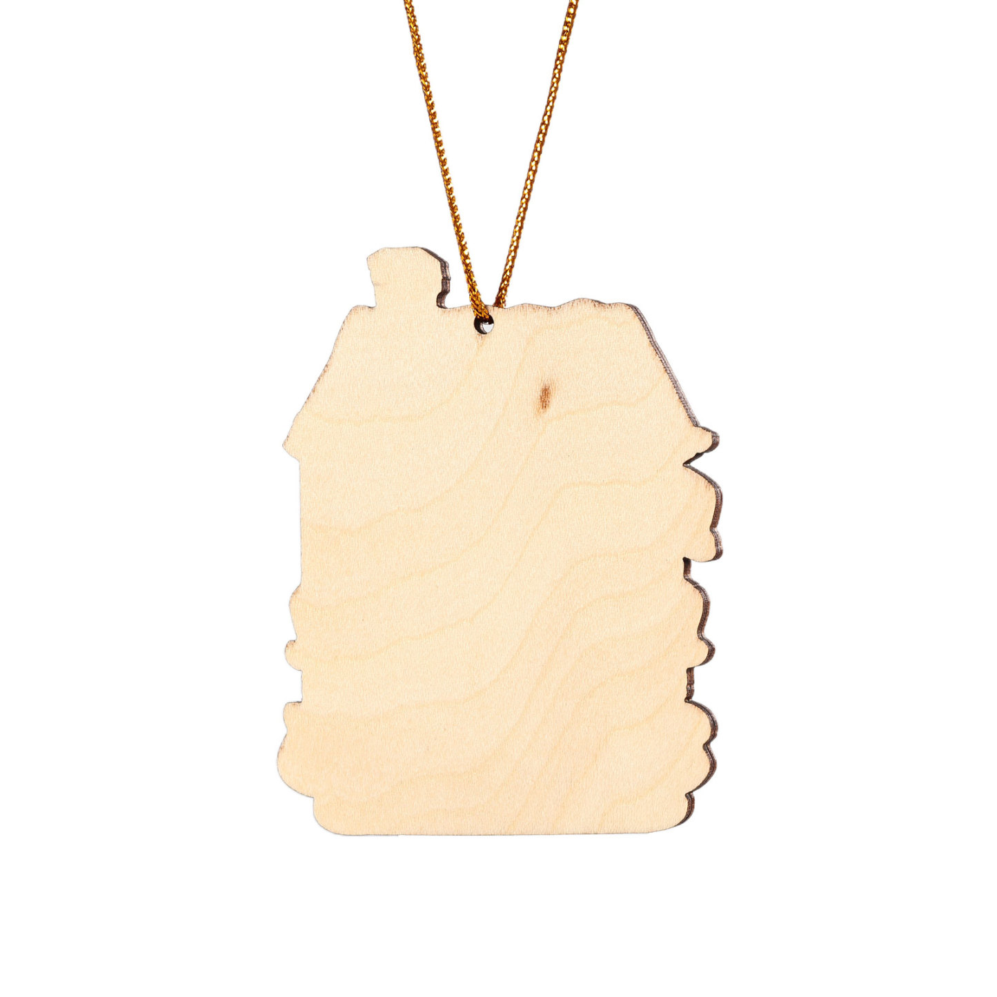 Decorazione Natalizia in Legno Personalizzata - Casetta Rossa & Personaggi - Personalizzabile con 5 Nomi e 1 Testo - Regalo di Natale per Famiglia | Jessemade