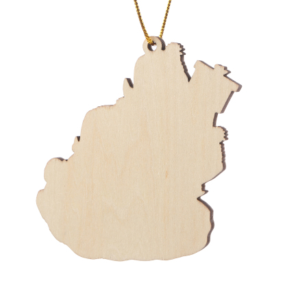 Ornamento Natalizio Personalizzato in Legno a Forma di Pinguino - 4 Nomi, Data e Testo, Regalo di Natale per Famiglia | Jessemade