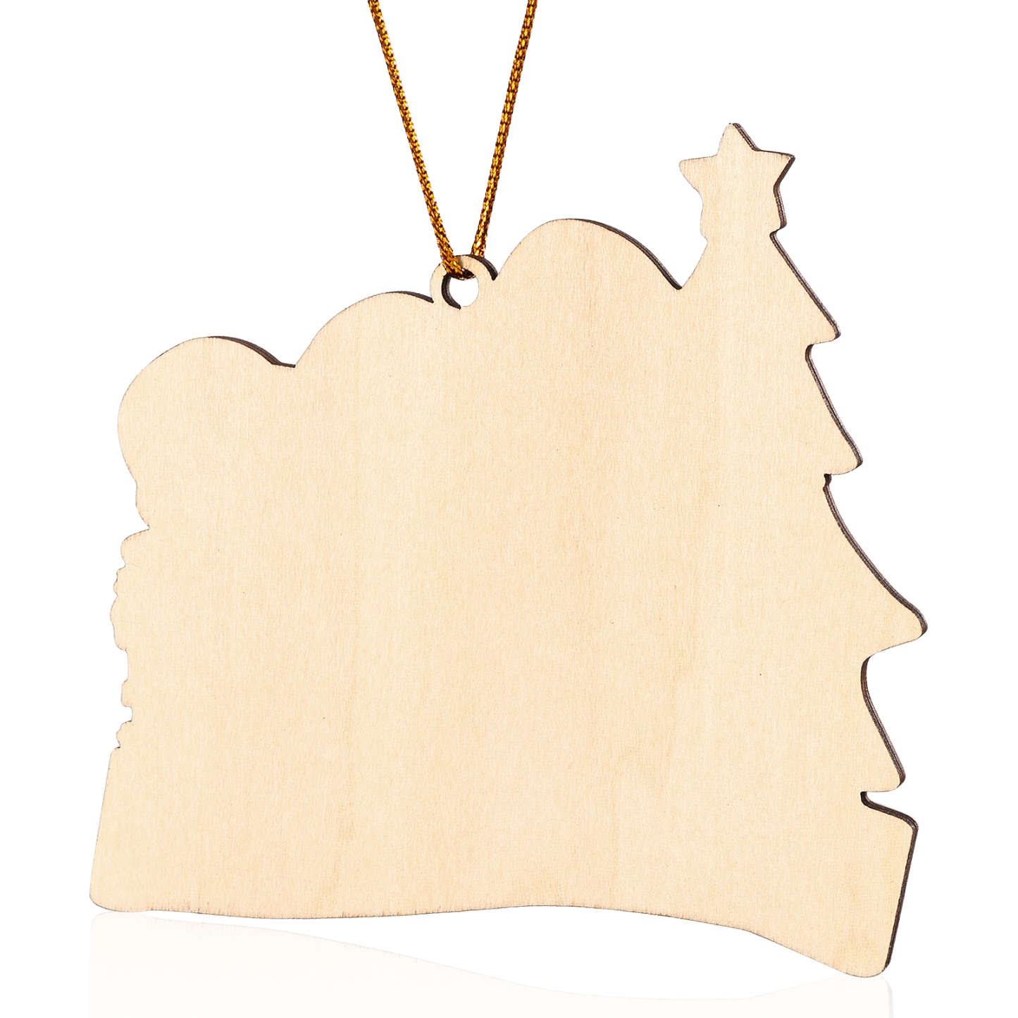 Decorazione Natalizia in Legno Personalizzata - Personalizza 3 Nomi, 1 Testo, Data - Albero di Natale e Personaggi, Regalo di Natale per la Famiglia | Jessemade