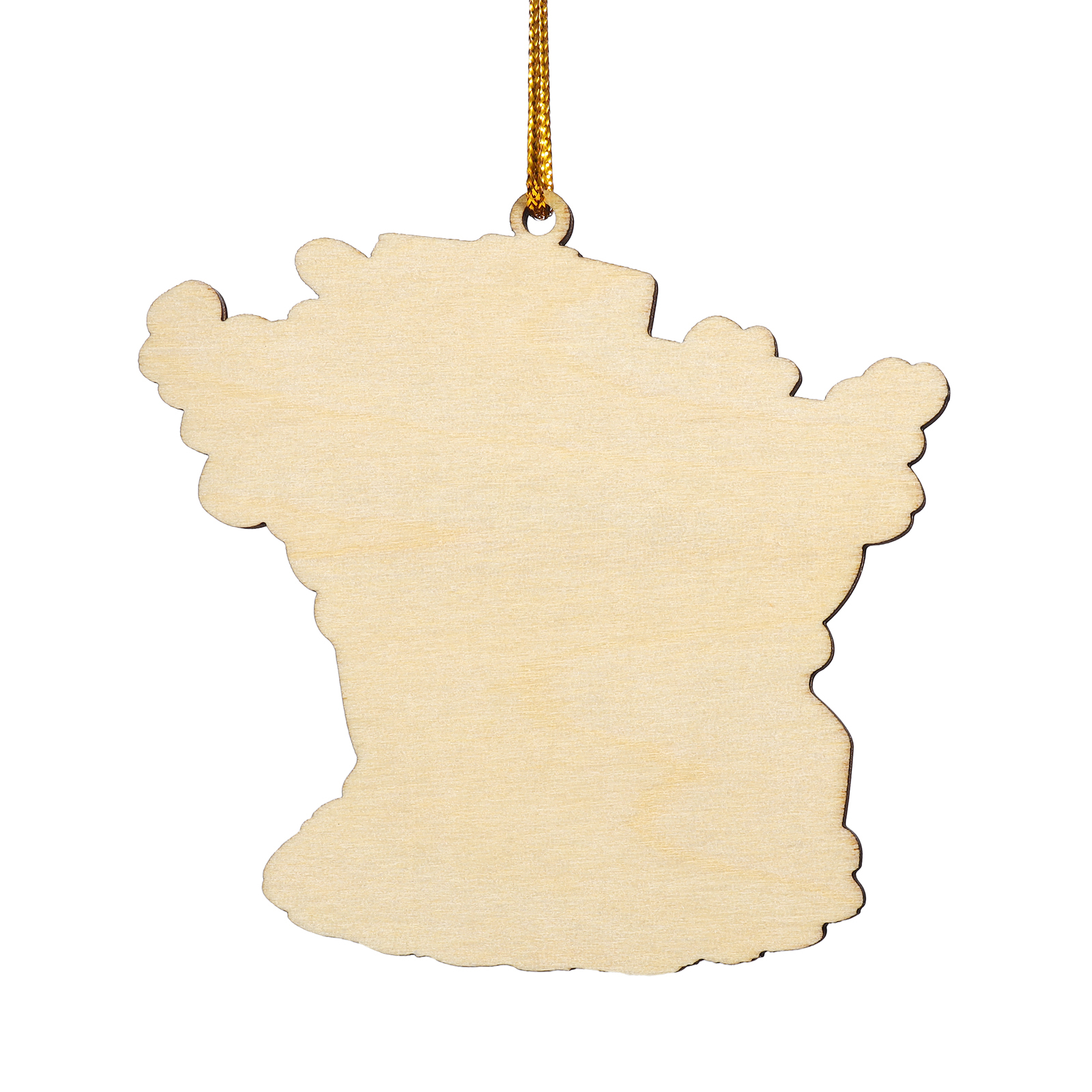 "Sulla spiaggia" Pendente di Natale Personalizzato in legno per la famiglia o gli amici 3 Nomi e 1 Testo personalizzati 