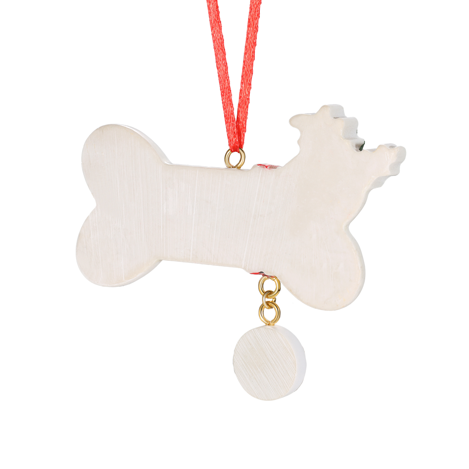 Decorazione Natalizia Personalizzato in Resina - Adorabile Forma di Osso con 1 Nome e Testo Personalizzati, Regalo per Famiglia | Jessemade