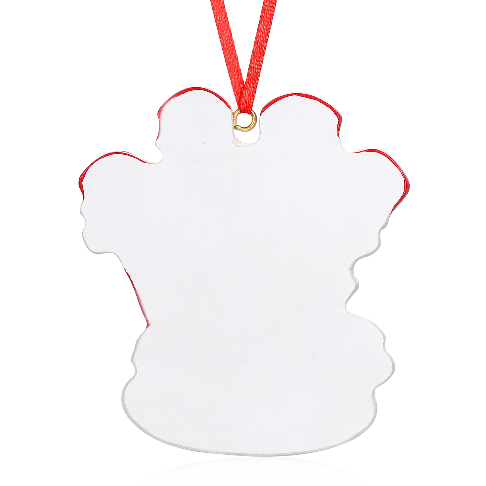 Decorazione Natalizia Personalizzata in Resina - Casetta di Natale Rossa con Pupazzi di Neve e Cagnolino - 5 Nomi Personalizzati e 1 Testo - Regalo di Natale per Famiglia | Jessemade