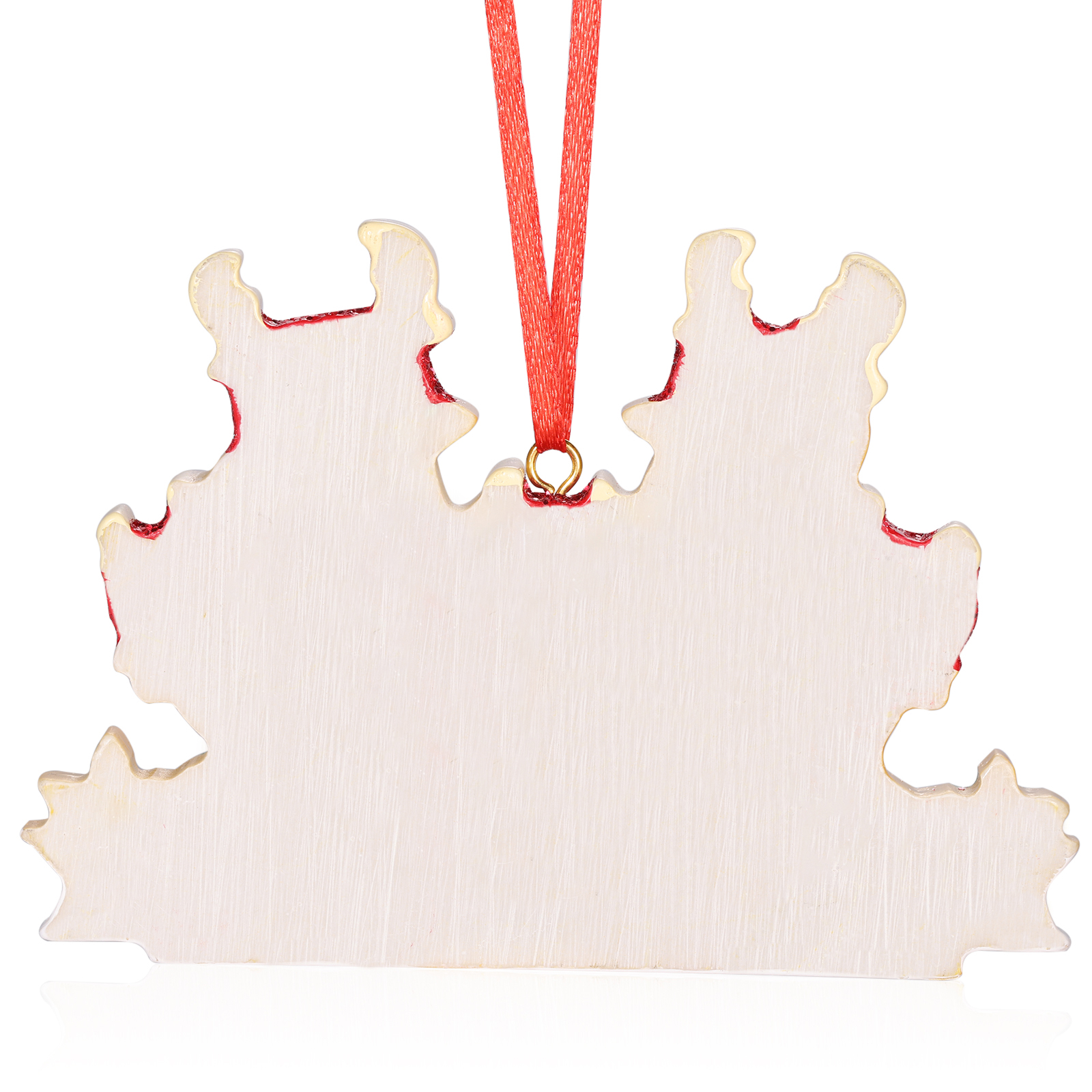 Ornamento Natalizio Personalizzato a Forma di Renne con 5 Nomi e 1 Testo - Regalo in Resina per Famiglie | Jessemade