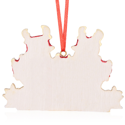 Ornamento Natalizio Personalizzato a Forma di Renne con 5 Nomi e 1 Testo - Regalo in Resina per Famiglie | Jessemade