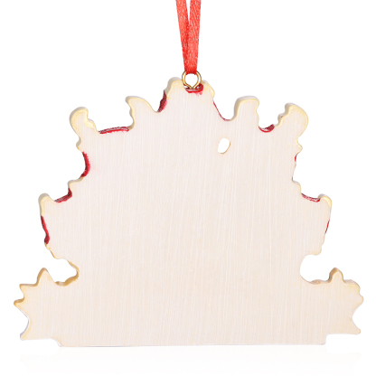 Ornamento Natalizio Personalizzato a Forma di Renne con 6 Nomi e 1 Testo - Regalo in Resina per Famiglie | Jessemade